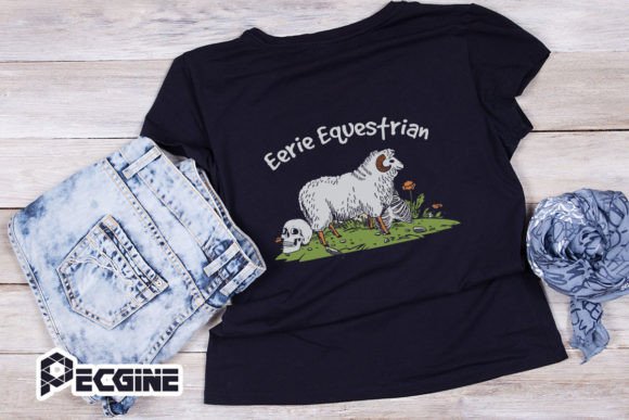 Eerie Equestrian Graphics for Crafts