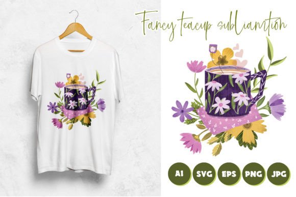 Fancy Teatime Illustration: Graphics for Crafts Done Right