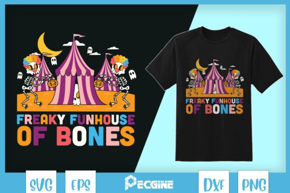 Freaky Funhouse of Bones: Graphics for Crafts & Creative Brands