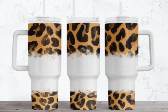 Leopard Print Tumbler Wrap: Graphics for Bold Local Branding