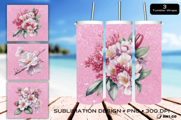 Sakura Cherry Blossom Tumbler: Graphics for Crafts & Branding