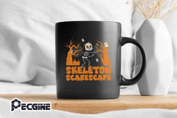 Skeleton Scarescape Graphics for Crafts