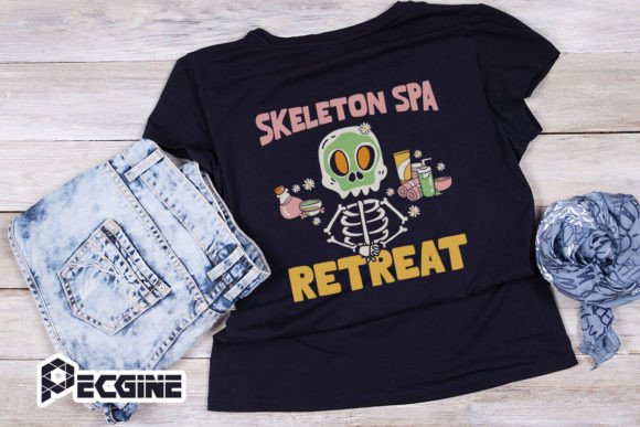 Skeleton Spa Retreat: Graphics for Crafts & Branding
